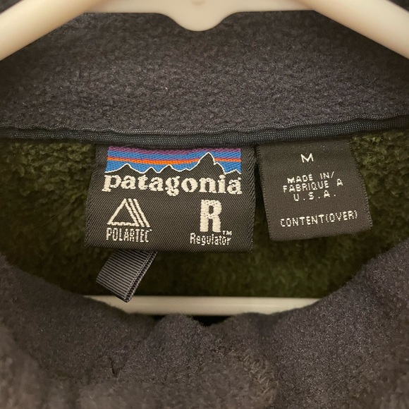 Patagonia Mens Renegade fleece jacket. Medium M. Green. EUC. Made in the USA! - Picture 2 of 5